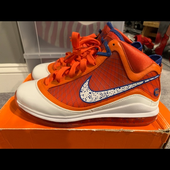 Nike LeBron Hardwood Classic 7 Orange Sample PE size 10 - Picture 4 of 15